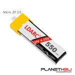 LDARC 550mAh 3.8V 50C LiHV LiPo Battery PH2.0 Plug